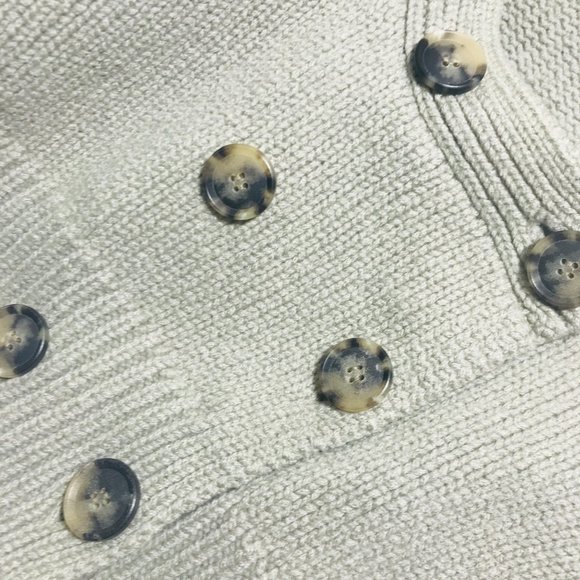 THEORY Button Front Wool Knit Sweater Vest Crop Tank Top Size Medium - Picture 4 of 6